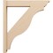 Ekena Millwork 6-in W x 32-in D x 36-in H Funston Trad Rough Cedar Woodgrain TimberThane Outlooker, Primed Tan OUTUR060X32X36FST04RCPR - alternate 3